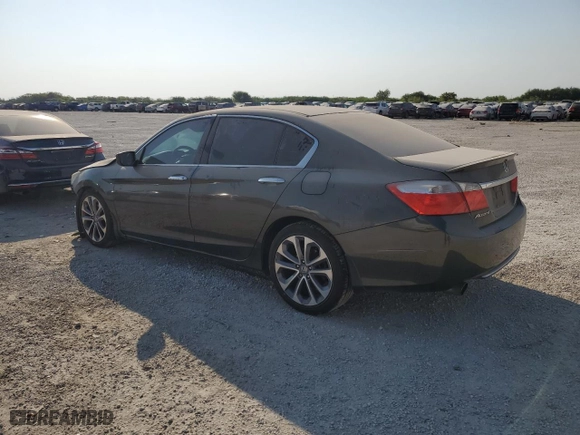 2014 Honda Accord Sedan Sport with VIN 1HGCR2F53EA051190, listed as a Copart auction lot 75708534 with 182,130 mi miles and Salvage Title. Bid and sale history available at carsss.com. Image 2.