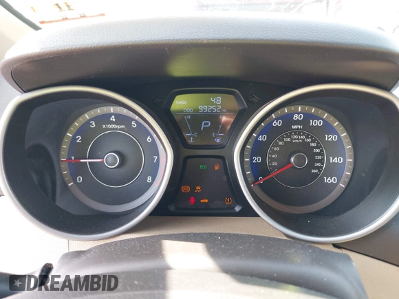 2012 Hyundai Elantra Limited with VIN KMHDH4AE4CU312973, listed as a IAAI auction lot 42453300 with 99,252 mi miles and . Bid and sale history available at DreamBid. Image 7.