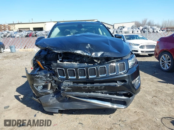 2020 Jeep Compass Limited with VIN 3C4NJDCB4LT119586, listed as a IAAI auction lot 41961357 with 67,426 mi miles and . Bid and sale history available at DreamBid. Image 12.