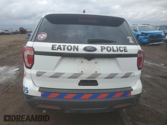2018 Ford Police Interceptor Utility с VIN 1FM5K8AR6JGA92022, выставлен на аукционе Copart как лот 52027925 с пробегом 63 493 миль миль и Списание • Salvage title. История ставок и продаж доступна на DreamBid. Изображение 6.