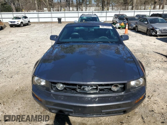 2007 Ford Mustang Deluxe with VIN 1ZVFT80NX75232594, listed as a Copart auction lot 46813425 with 177,026 mi miles and Salvage Title. Bid and sale history available at carsss.com. Image 5.