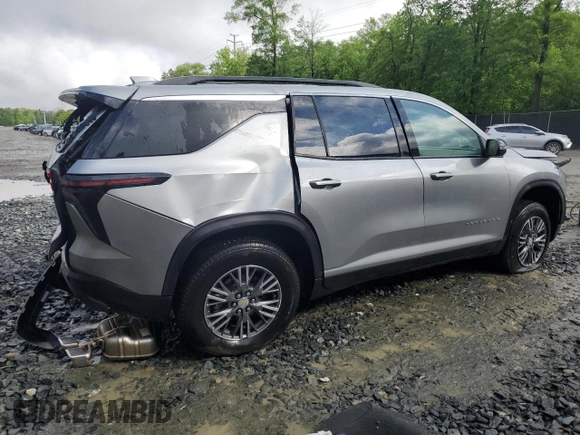 2025 Chevrolet Traverse FWD LT with VIN 1GNERGRS9SJ155904, listed as a Copart auction lot 55755085 with 7,715 mi miles and Salvage title. Bid and sale history available at DreamBid. Image 3.