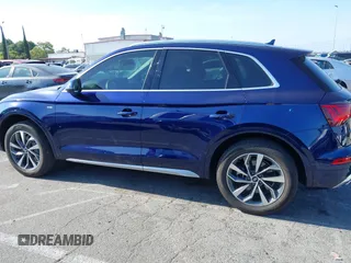 2022 Audi Q5 S line Premium Plus with VIN WA1EAAFY3N2118376, listed as a IAAI auction lot 42042234 with 25,509 mi miles and . Bid and sale history available at DreamBid. Image 14.