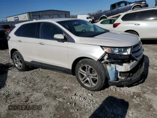 2016 Ford Edge Titanium with VIN 2FMPK3K95GBB13422, listed as a Copart auction lot 47021675 with 127,458 mi miles and Salvage Title. Bid and sale history available at carsss.com. Image 4.
