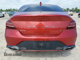 2022 Genesis G70 3.3T z VIN KMTG54TE2NU100889, wystawiony jako Copart lot #55805165 z przebiegiem 30 770 mil mil oraz Szkoda całkowita • Salvage title. Historia ofert i sprzedaży dostępna na DreamBid. Obrazek 6.
