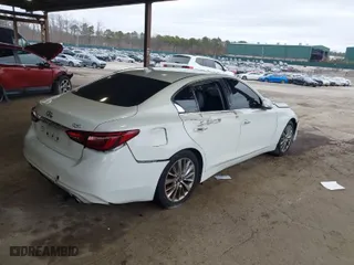 2020 Infiniti Q50 EDITION 30 with VIN JN1EV7AP6LM204474, listed as a IAAI auction lot 41654826 with 1 mi miles. Bid and sale history available at carsss.com. Image 4.
