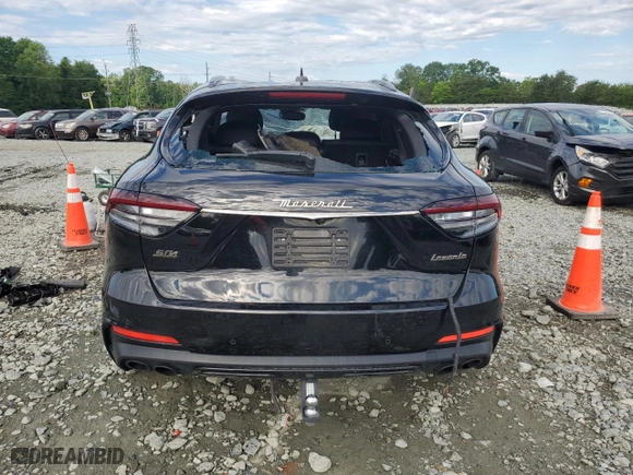 2021 Maserati Levante S with VIN ZN661YUA9MX363871, listed as a Copart auction lot 57640714 with 0 mi miles and Salvage Title. Bid and sale history available at carsss.com. Image 6.
