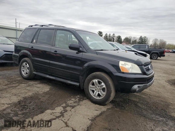 2005 Honda Pilot EX-L with VIN 2HKYF18545H520140, listed as a Copart auction lot 51583125 with 249,200 mi miles and Salvage Title. Bid and sale history available at carsss.com. Image 4.