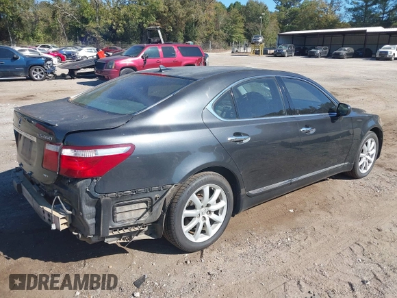 2009 Lexus LS 460 with VIN JTHCL46FX95002294, listed as a IAAI auction lot 40638639 with 227,657 mi miles and . Bid and sale history available at DreamBid. Image 4.