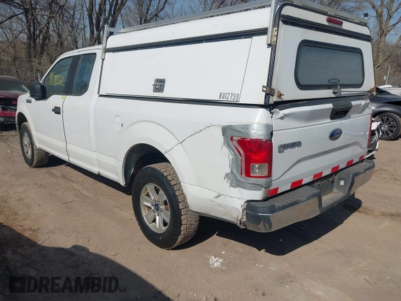 2017 Ford F-150 XL with VIN 1FTEX1E82HFA67391, listed as a IAAI auction lot 41783532 with 195,258 mi miles. Bid and sale history available at carsss.com. Image 3.