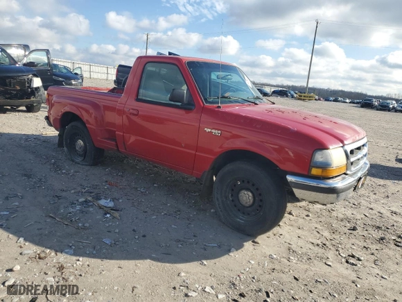 1998 Ford Ranger XL with VIN 1FTYR10C1WTA60093, listed as a Copart auction lot 86796424 with 278,436 mi miles and Salvage Title. Bid and sale history available at carsss.com. Image 4.