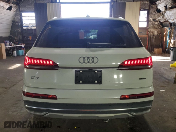 2021 Audi Q7 Premium Plus with VIN WA1LXAF79MD017780, listed as a Copart auction lot 62285935 with 63,567 mi miles and Salvage title. Bid and sale history available at DreamBid. Image 6.