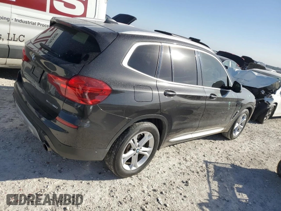 2019 BMW X3 sDrive30i with VIN 5UXTR7C52KLE94593, listed as a Copart auction lot 48560335 with 70,809 mi miles and Salvage Title. Bid and sale history available at DreamBid. Image 3.