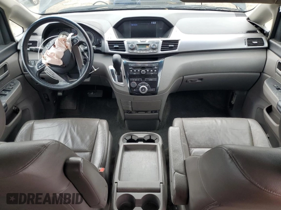 2013 Honda Odyssey EX-L with VIN 5FNRL5H61DB019930, listed as a Copart auction lot 54666775 with 175,300 mi miles and Salvage title. Bid and sale history available at DreamBid. Image 8.