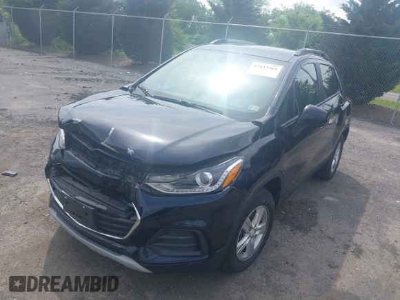 2021 Chevrolet Trax LT with VIN KL7CJPSM5MB374551, listed as a IAAI auction lot 42433565 with 54,367 mi miles and . Bid and sale history available at DreamBid. Image 17.