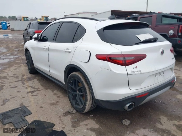 2018 Alfa Romeo Stelvio Ti Sport with VIN ZASFAKNN2J7B88396, listed as a IAAI auction lot 41446139 with 1 mi miles. Bid and sale history available at carsss.com. Image 3.