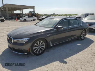 2019 BMW 7 Series 740i with VIN WBA7E2C50KB217524, listed as a Copart auction lot 42840423 with 0 mi miles. Bid and sale history available at carsss.com. Image 1.