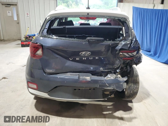 2023 Hyundai Venue Limited with VIN KMHRC8A32PU222379, listed as a Copart auction lot 55206605 with Not provided miles and Salvage title. Bid and sale history available at DreamBid. Image 6.