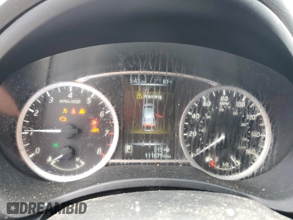 2017 Nissan Sentra SV with VIN 3N1AB7AP0HL658843, listed as a Copart auction lot 51965825 with 111,679 mi miles and Salvage Title. Bid and sale history available at carsss.com. Image 9.