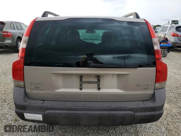 2004 Volvo V70 XC70 with VIN YV1SZ59H341127307, listed as a Copart auction lot 74380104 with 0 mi miles and Salvage Title. Bid and sale history available at carsss.com. Image 6.