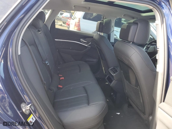 2021 Audi e-tron Premium with VIN WA1AAAGE9MB023564, listed as a Copart auction lot 43758054 with 28,448 mi miles and Salvage Title. Bid and sale history available at carsss.com. Image 10.