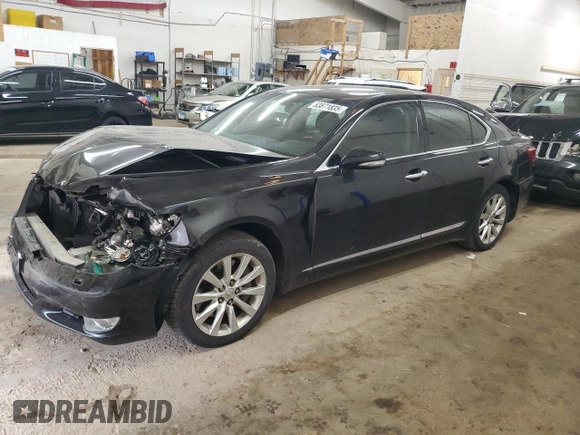 2010 Lexus LS 460 with VIN JTHCL5EFXA5007667, listed as a Copart auction lot 53871835 with 119,216 mi miles and Salvage title. Bid and sale history available at DreamBid. Image 1.