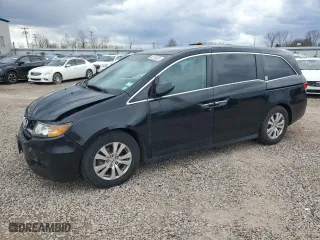 2016 Honda Odyssey EX with VIN 5FNRL5H41GB127855, listed as a Copart auction lot 53193335 with 165,537 mi miles and Salvage Title. Bid and sale history available at carsss.com. Image 1.