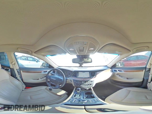 2017 Genesis G80 5.0L Ultimate with VIN KMHGN4JF9HU173414, listed as a Copart auction lot 48376955 with 105,963 mi miles and Salvage Title. Bid and sale history available at carsss.com. Image 13.