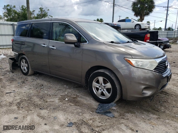 2015 Nissan Quest S with VIN JN8AE2KP3F9128253, listed as a Copart auction lot 63335574 with 81,780 mi miles and Salvage Title. Bid and sale history available at carsss.com. Image 4.