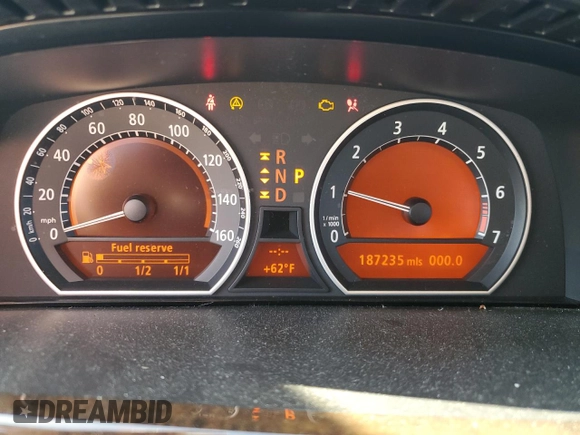 2002 BMW 7 Series 745Li with VIN WBAGN63422DR03230, listed as a Copart auction lot 47386325 with 187,235 mi miles and Salvage Title. Bid and sale history available at carsss.com. Image 9.