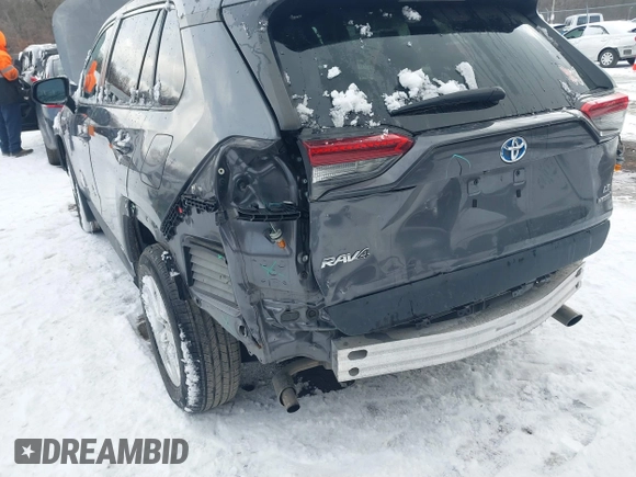 2021 Toyota RAV4 Hybrid LE with VIN 4T3LWRFV1MU025476, listed as a IAAI auction lot 41359200 with 70,468 mi miles and . Bid and sale history available at DreamBid. Image 6.