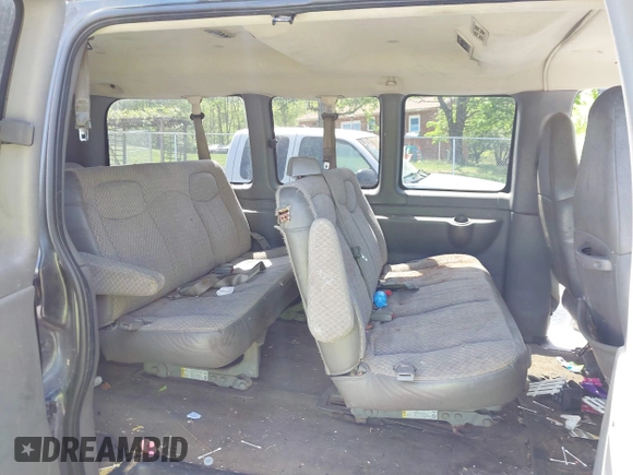 2003 Chevrolet Express Passenger with VIN 1GAHG35U631142890, listed as a IAAI auction lot 42086091 with 127,191 mi miles and . Bid and sale history available at DreamBid. Image 8.