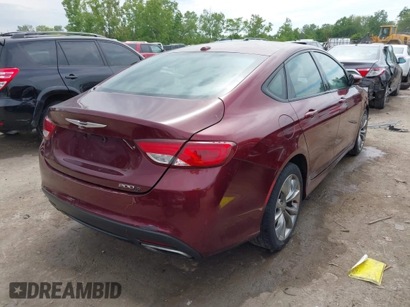 2015 Chrysler 200 S z VIN 1C3CCCBB2FN566360, wystawiony jako IAAI lot #42381146 z przebiegiem 99 767 mil mil oraz . Historia ofert i sprzedaży dostępna na DreamBid. Obrazek 4.