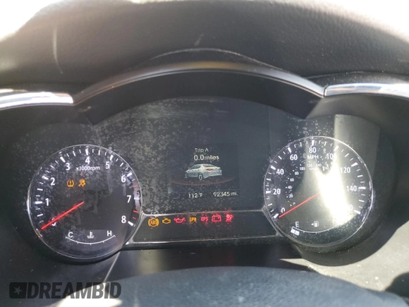 2013 Kia Optima SX with VIN 5XXGR4A62DG154244, listed as a Copart auction lot 55768695 with 92,345 mi miles and Salvage title. Bid and sale history available at DreamBid. Image 9.