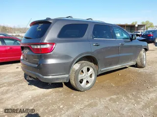 2014 Dodge Durango Limited with VIN 1C4RDJDG3EC307015, listed as a IAAI auction lot 41844798 with 206,252 mi miles. Bid and sale history available at carsss.com. Image 4.