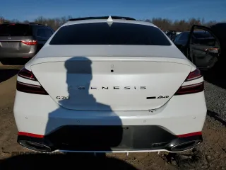 2023 Genesis G70 3.3T with VIN KMTG54TE4PU124582, listed as a Copart auction lot 82248474 with 16,644 mi miles and Salvage Title. Bid and sale history available at DreamBid. Image 6.
