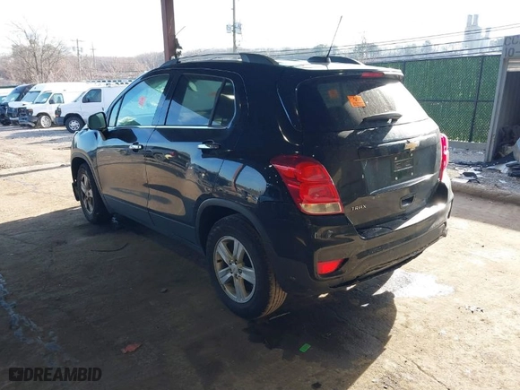 2019 Chevrolet Trax LT with VIN KL7CJLSB9KB908560, listed as a IAAI auction lot 41192203 with 74,148 mi miles. Bid and sale history available at carsss.com. Image 3.