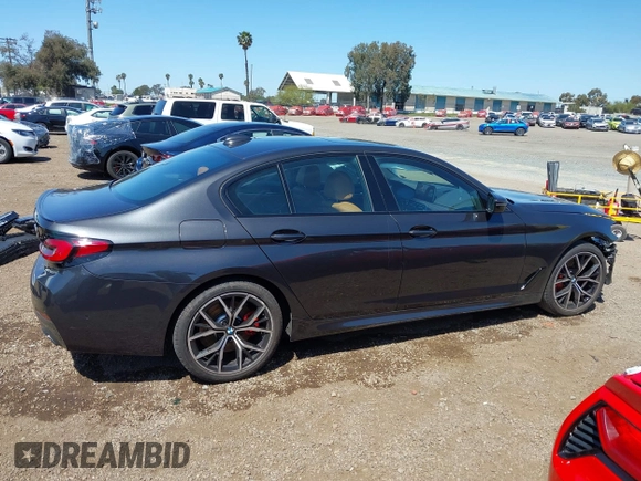 2023 BMW 5 Series 530i with VIN WBA53BH08PCL21884, listed as a IAAI auction lot 41991227 with 30,171 mi miles and . Bid and sale history available at DreamBid. Image 14.