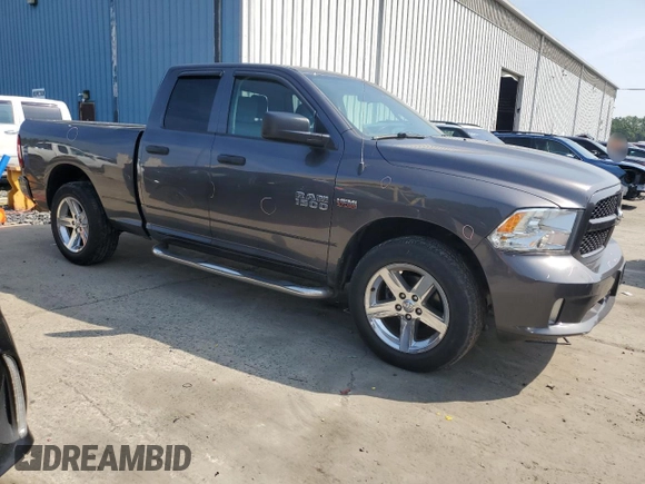 2017 Ram 1500 Tradesman with VIN 1C6RR7FT5HS612757, listed as a Copart auction lot 60593305 with 71,565 mi miles and Salvage title. Bid and sale history available at DreamBid. Image 4.