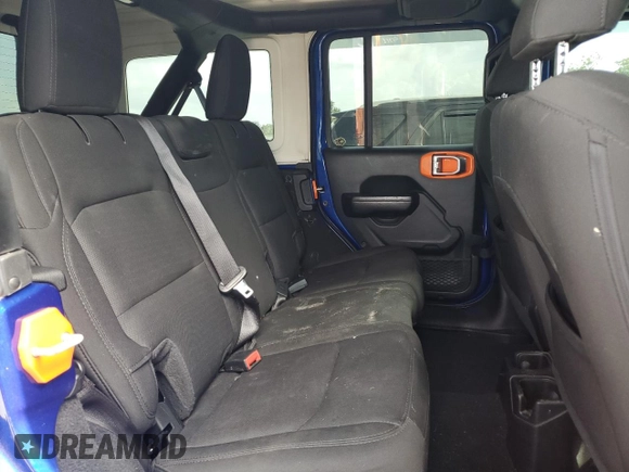 2020 Jeep Wrangler Unlimited Sport S with VIN 1C4HJXDG5LW174535, listed as a Copart auction lot 60888885 with 64,824 mi miles and Salvage title. Bid and sale history available at DreamBid. Image 11.