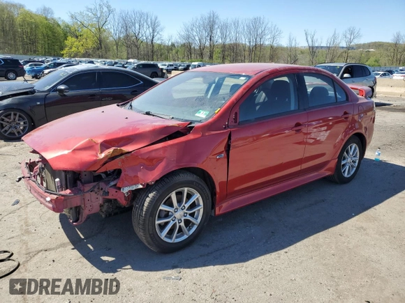 2016 Mitsubishi Lancer ES with VIN JA32U2FU8GU003653, listed as a Copart auction lot 54856755 with 68,385 mi miles and Salvage Title. Bid and sale history available at carsss.com. Image 1.