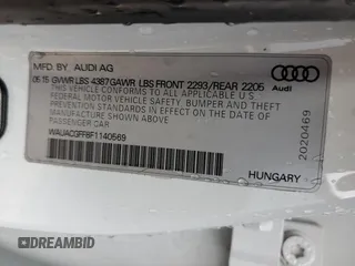 2015 Audi A3 1.8T Premium with VIN WAUACGFF8F1140569, listed as a Copart auction lot 37255753 with 103,319 mi miles. Bid and sale history available at carsss.com. Image 13.