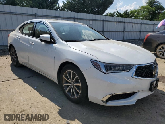 2018 Acura TLX Technology with VIN 19UUB1F50JA002526, listed as a Copart auction lot 65847825 with 57,767 mi miles and Salvage title. Bid and sale history available at DreamBid. Image 4.