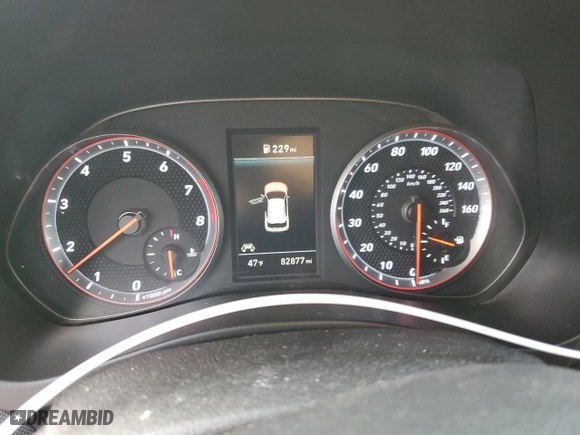 2019 Hyundai Veloster Turbo with VIN KMHTH6AB0KU018904, listed as a Copart auction lot 89337545 with 82,877 mi miles and Salvage Title. Bid and sale history available at carsss.com. Image 9.