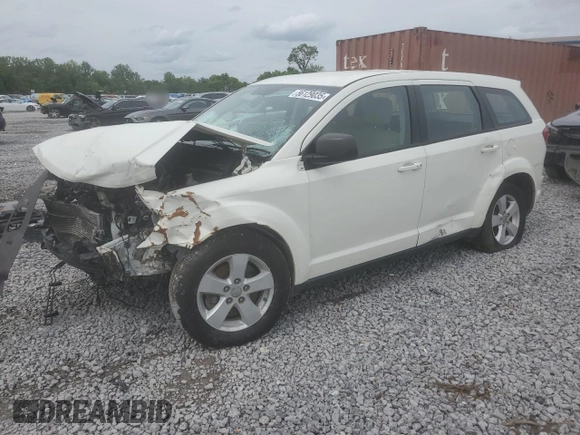2013 Dodge Journey American Value with VIN 3C4PDCAB3DT516477, listed as a Copart auction lot 56129035 with 181,077 mi miles and Salvage title. Bid and sale history available at DreamBid. Image 1.