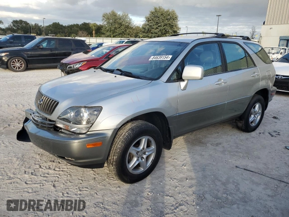 2000 Lexus RX 300 with VIN JT6GF10U8Y0063548, listed as a Copart auction lot 84639154 with 120,633 mi miles and Salvage Title. Bid and sale history available at carsss.com. Image 1.