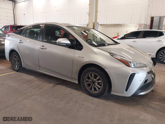 2020 Toyota Prius L Eco with VIN JTDKARFU9L3104185, listed as a IAAI auction lot 41278803 with 108,686 mi miles. Bid and sale history available at carsss.com. Image 1.