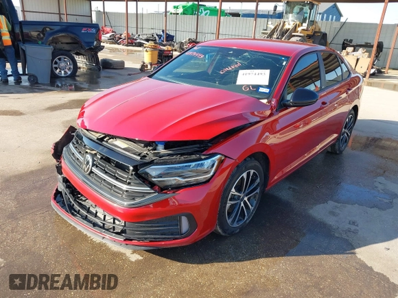 2024 Volkswagen Jetta Sport z VIN 3VWAM7BU7RM080664, wystawiony jako IAAI lot #41974493 z przebiegiem 14 254 mil mil oraz . Historia ofert i sprzedaży dostępna na DreamBid. Obrazek 2.