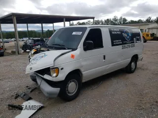 2000 Ford Econoline Cargo with VIN 1FTRE14W3YHA26599, listed as a Copart auction lot 71565254 with 57,063 mi miles and Salvage Title. Bid and sale history available at carsss.com. Image 1.