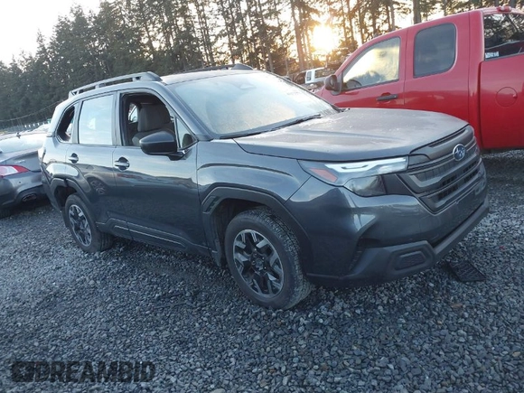 2025 Subaru Forester with VIN JF2SLDACXSH412044, listed as a IAAI auction lot 41273371 with 6,816 mi miles and . Bid and sale history available at DreamBid. Image 1.